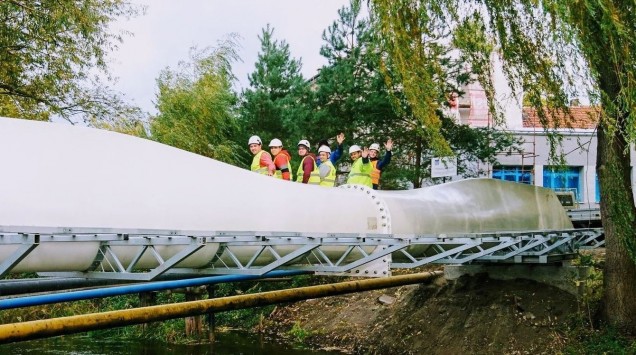 kładka ze śmigła w Szprotawie
