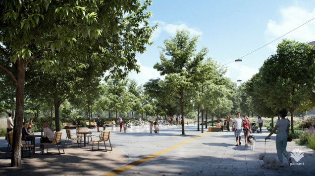 Park linearny nad Południową Obwodnicą Warszawy