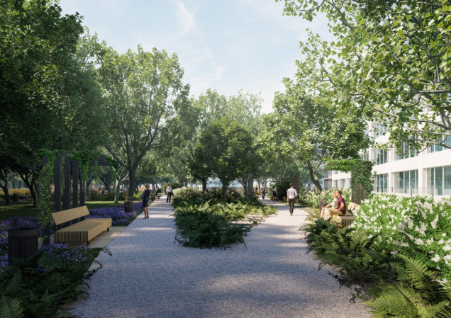 Park linearny Suwak na warszawskim Służewcu