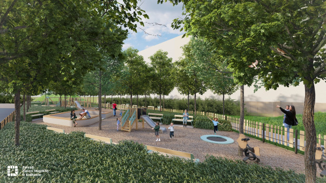 Park Złocień w Krakowie