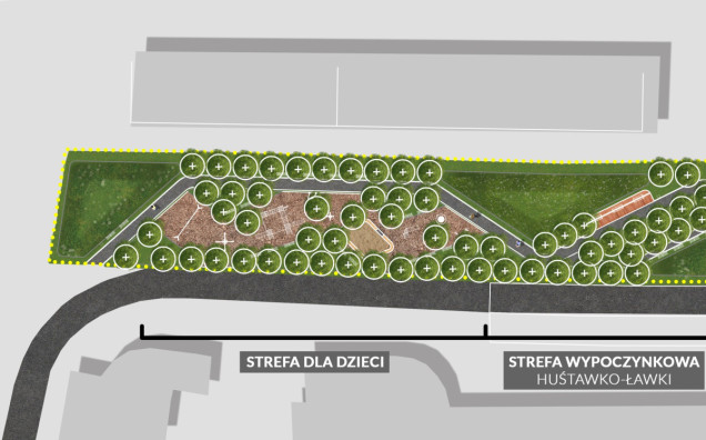 Park Złocień w Krakowie