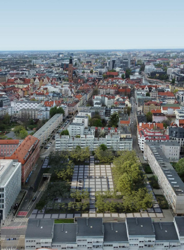 Zielony plac Nowy Targ we Wrocławiu