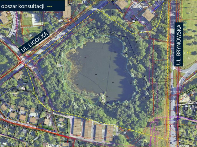 nowy park w katowicach iędzy ulicami Ligocką i Brynowską