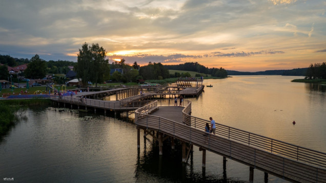Plaża miejska nad jeziorem Niskie Brodno