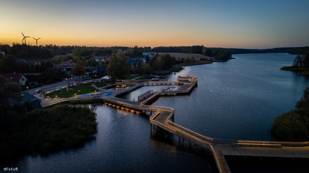 Plaża miejska nad jeziorem Niskie Brodno