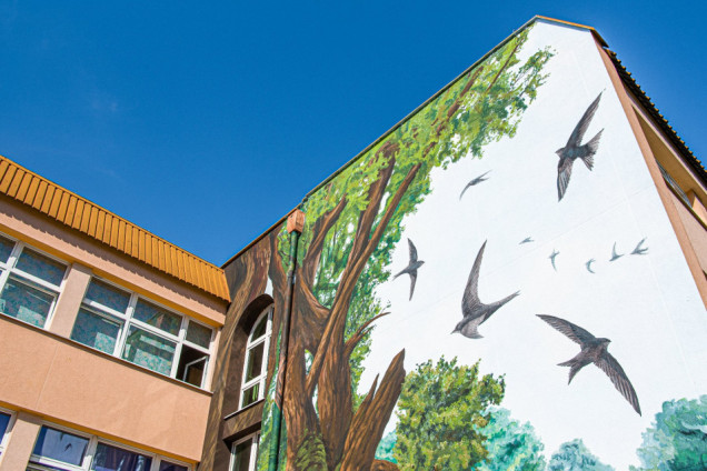 Antysmogowy mural w Poznaniu