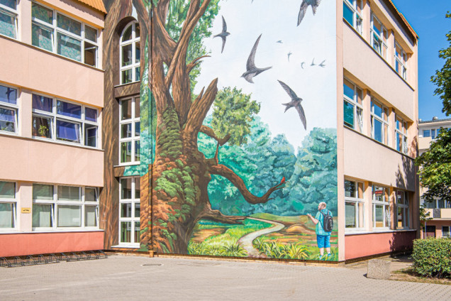 Antysmogowy mural w Poznaniu