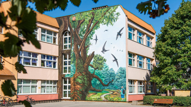 Antysmogowy mural w Poznaniu