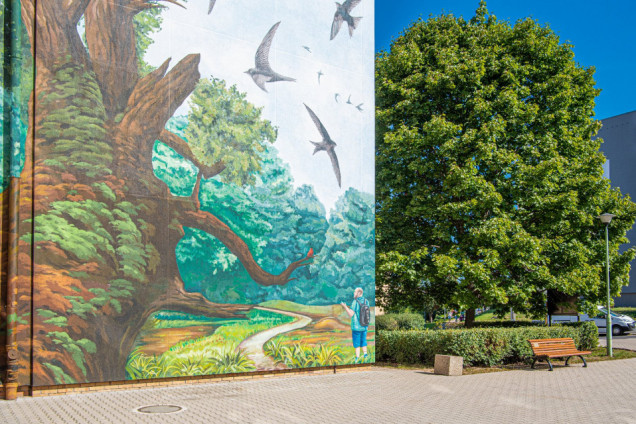 Antysmogowy mural w Poznaniu