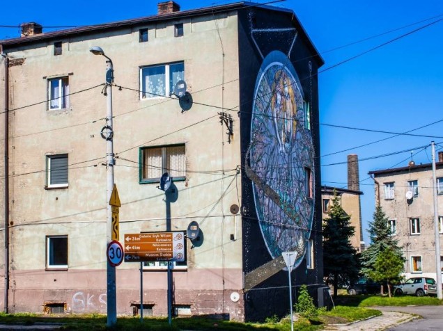 Mural Flora i Florian w Katowicach 