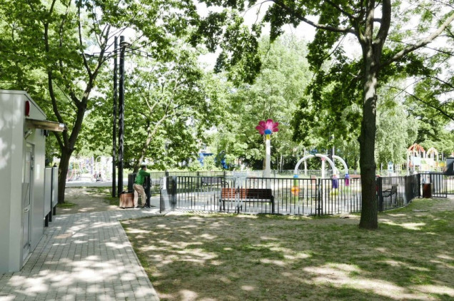 Wodny plac zabaw na warszawskiej Białołęce