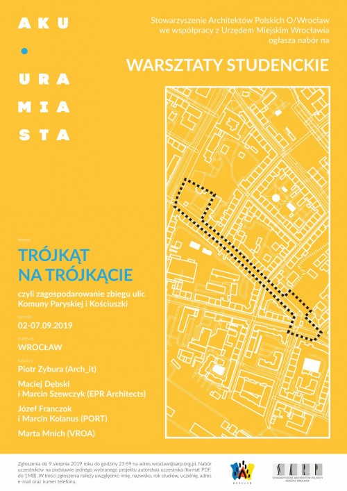 warsztaty dla studentów, warsztaty studenckie, Akupunktura Miasta, zagospodarowanie terenu
