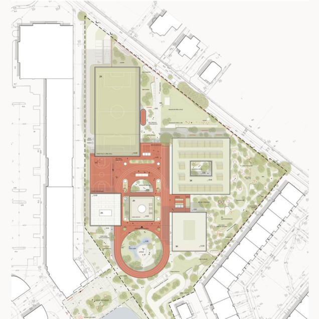 projekt szkoły pełnej zieleni warszawa wilanów