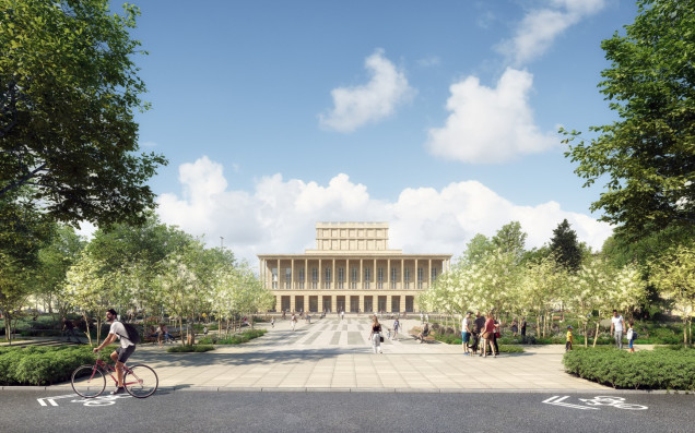 Zielony plac Dąbrowskiego w Łodzi, fot. mamArchitekci
