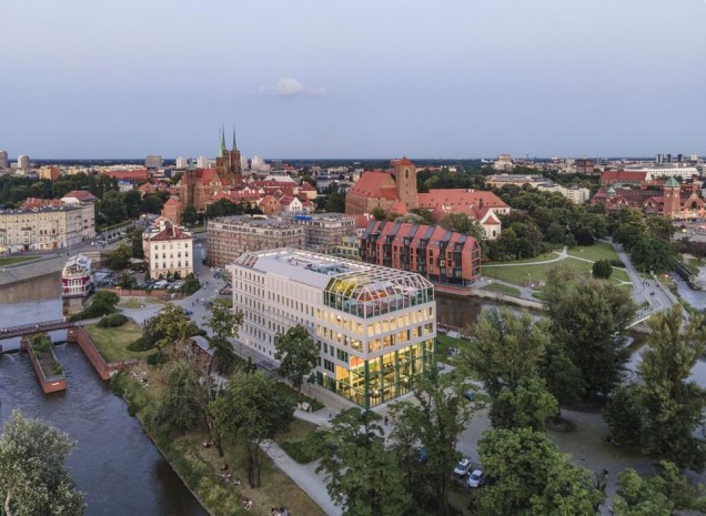 zielona ściana Concordia Design Wrocław pracownia MVRDV