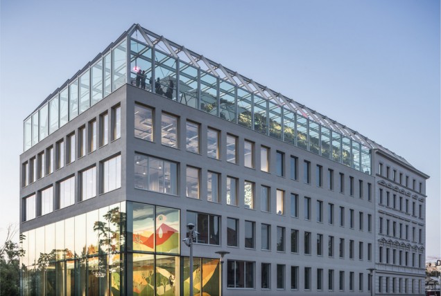 zielona ściana Concordia Design Wrocław pracownia MVRDV