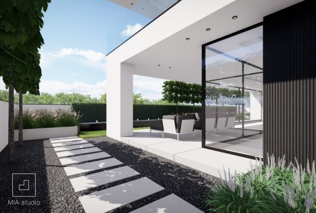 Projekt ogrodu w stylu minimalistycznym
