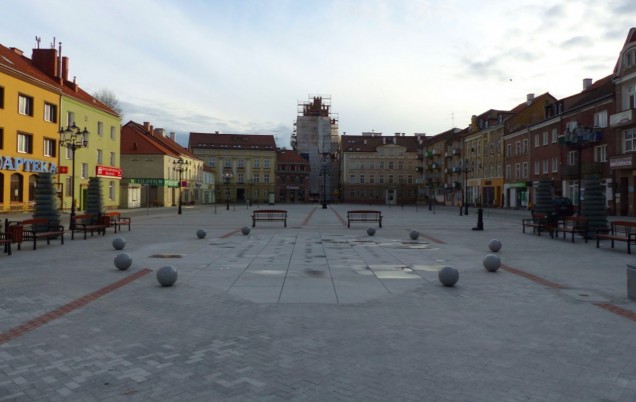 kostka brukowa - rynek w Bartoszycach