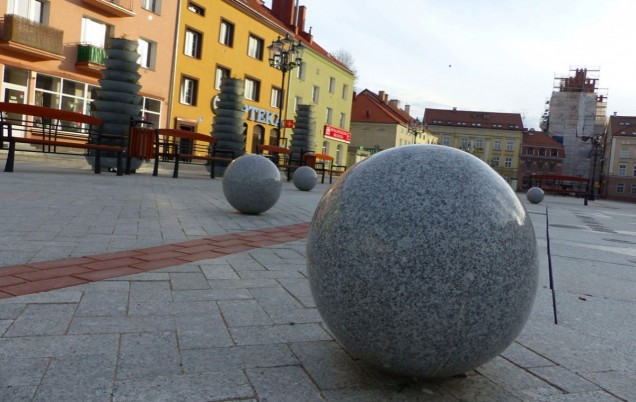 kostka brukowa - rynek w Bartoszycach