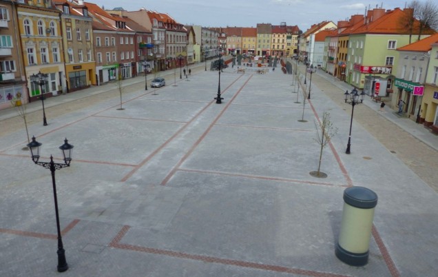 kostka brukowa - rynek w Bartoszycach