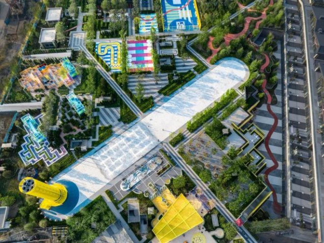 Park Sportowy w Tianjin w Chinach