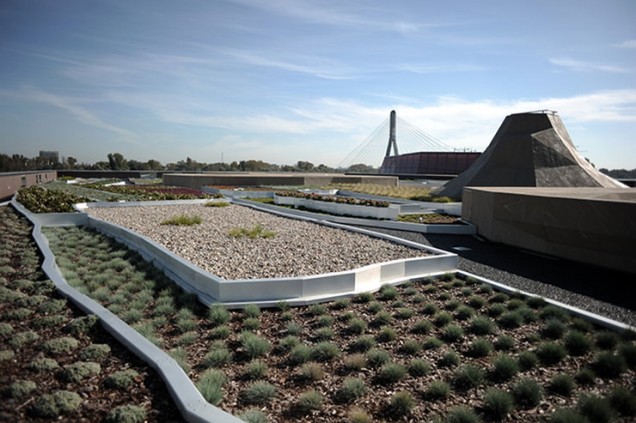 ogród na dachu, kopernik, architektura krajobrazu