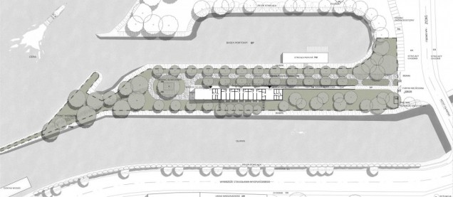Projekt przystani dla rowerzystów we Wrocławiu