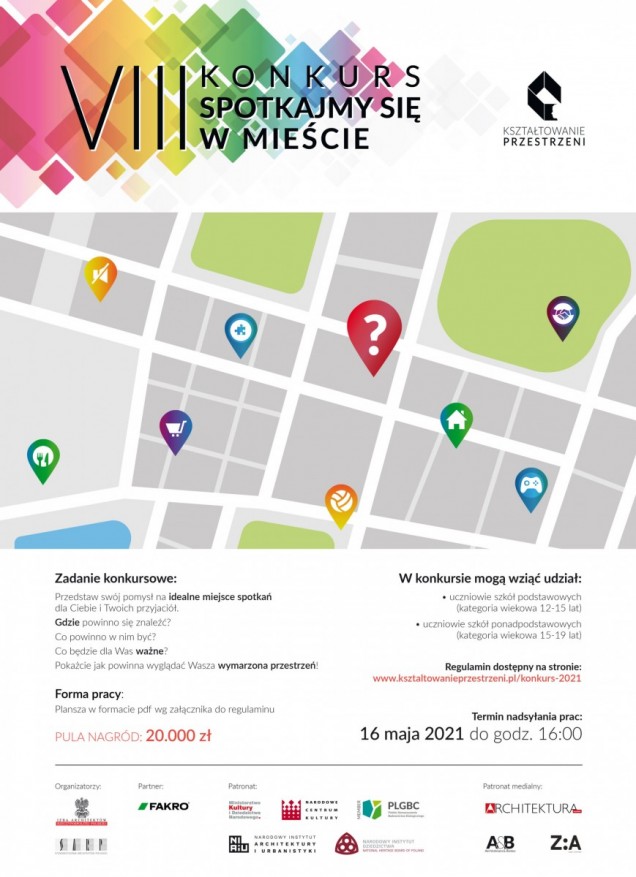 Plakat konkursu Spotkajmy się w mieście