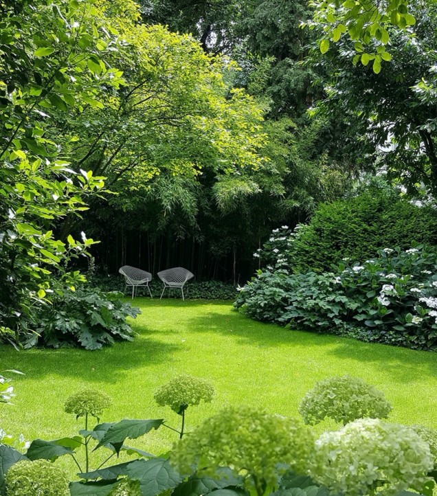Naturalistyczny ogród w Düsseldorfie