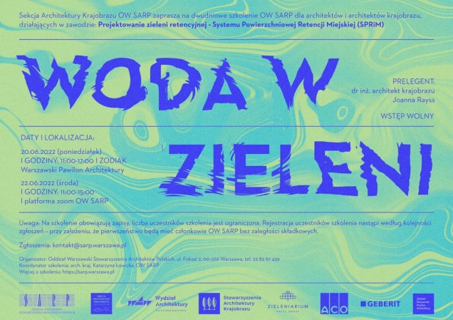 Szkolenie: Woda w zieleni