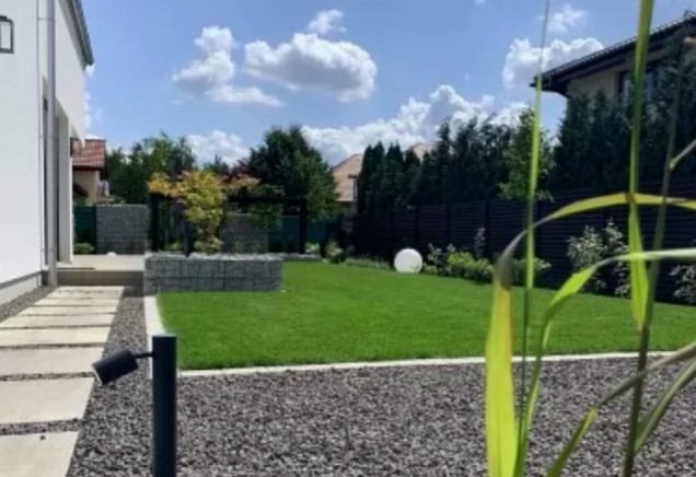 gras ogrody, ogród minimalistyczny