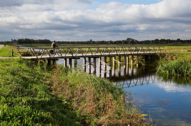 Nowoczesny park krajobrazowy Zuidpolder w pobliżu Rotterdamu