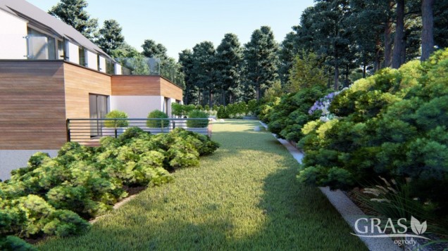 Naturalistyczny ogród, realizacja ogrodu, projekt ogrodu, Gras Ogrody, ogród wkomponowany w przestrzeń, zielony ogród, piękny ogród, ogród w Gdyni