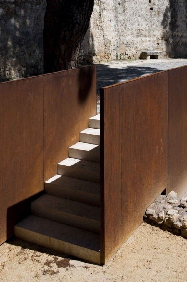 corten w architekturze krajobrazu 