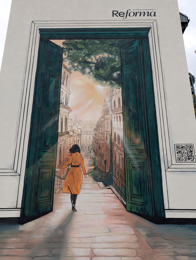 Nowy mural w centrum Poznania