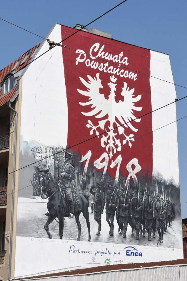 mural, poznań, powstanie wielkopolskie, odzyskanie niepodległości