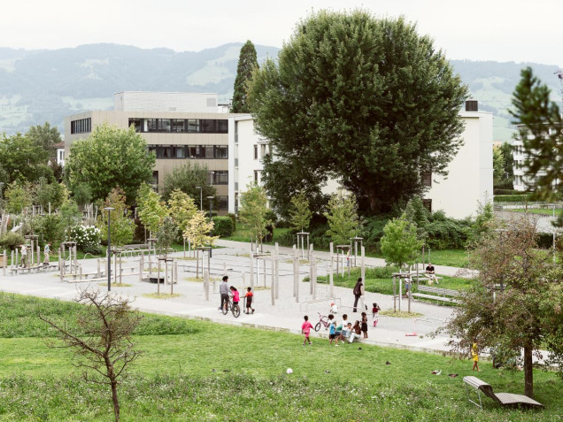 Grünfelspark w Rapperswil-Jona – nowoczesny park miejski