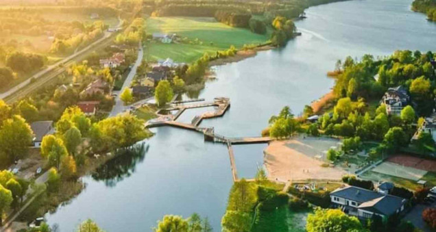Plaża miejska nad jeziorem Niskie Brodno 