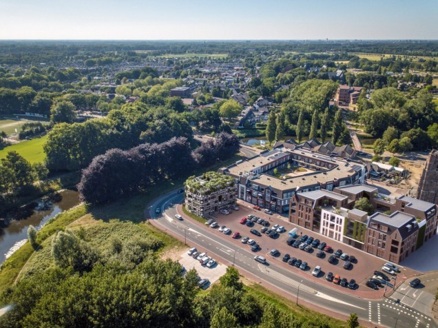 Budynek z żywą fasadą Green willa w Sint-Michielsgestel