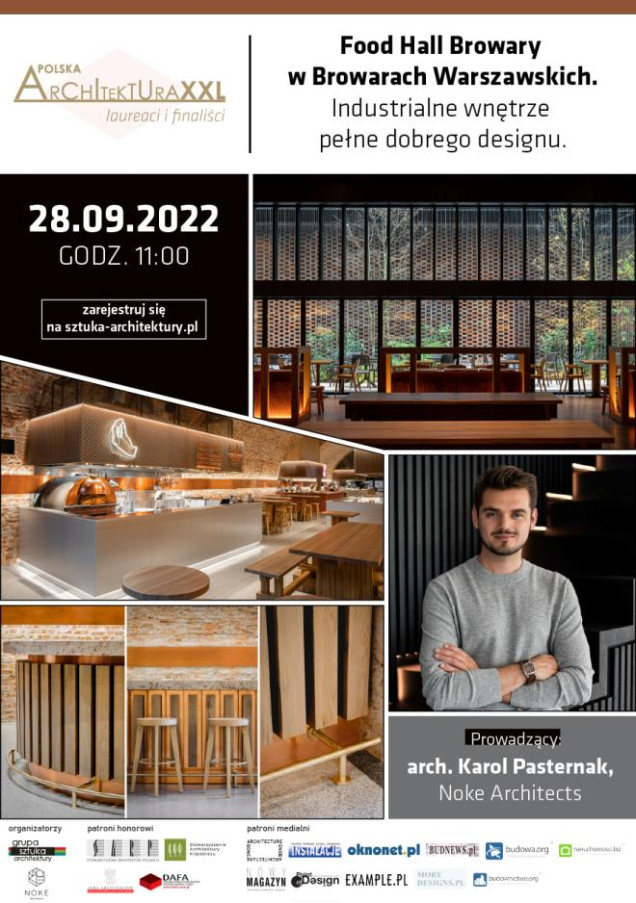 Food Hall Browary w Browarach Warszawskich. Industrialne wnętrze pełne dobrego designu – prezentacja online i wywiad