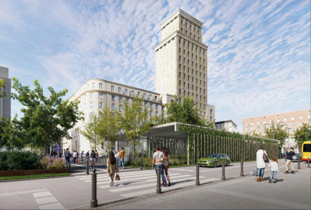 plac powstańców warszawy zielen