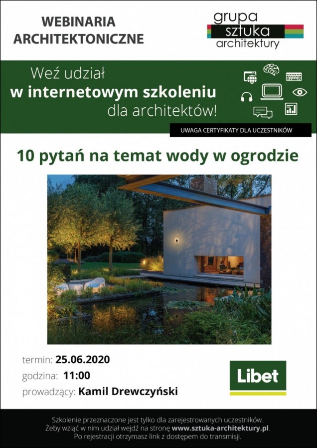 Woda w ogrodzie. szkolenie online