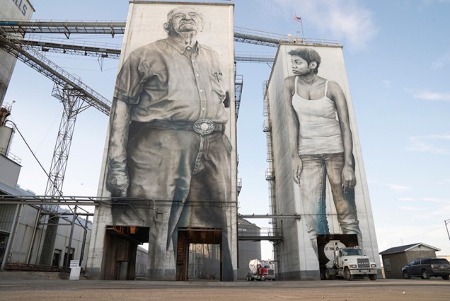 The Unexpected Festival, mural na ścianie, pomysł na mural, ciekawe murale, ciekawy mural, Guido van Helten