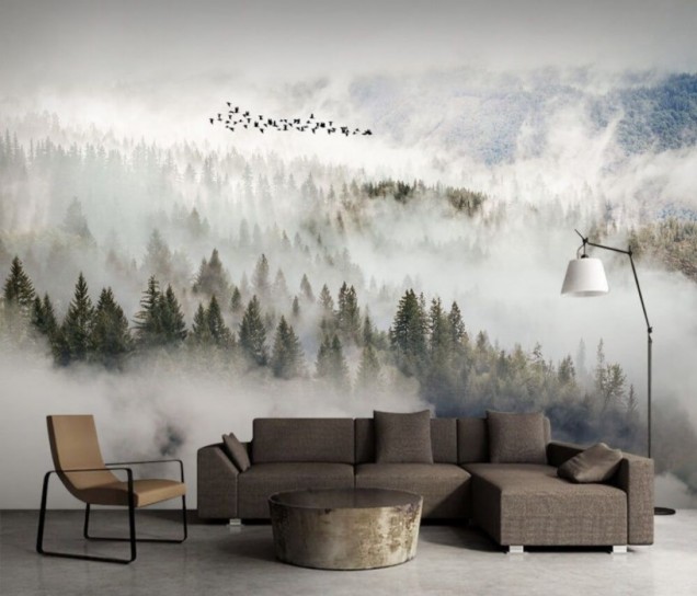 Fototapeta Zamglone góry. Źródlo: Uwalls.pl