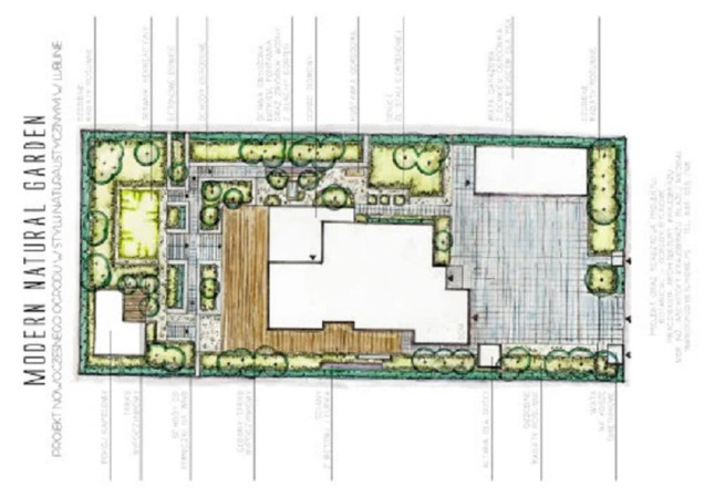 Ogród domowy w stylu New Modern
