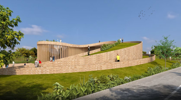 Ogrodowa biblioteka w Indiach