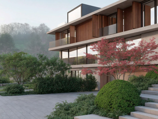 Fuzei Garden: projekt stylowego ogrodu od Romaniuk Studio