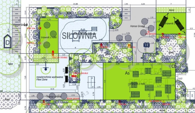 Zielona infstruktura na terenie przemysłówym