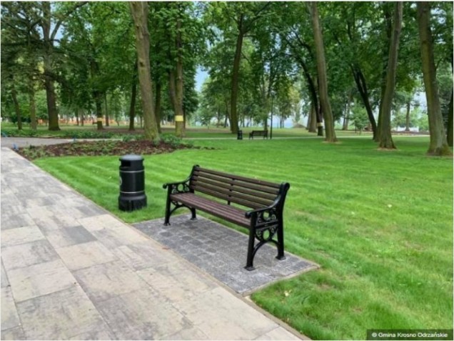 Park tysiąclecia w w Krośnie Odrzańskim 