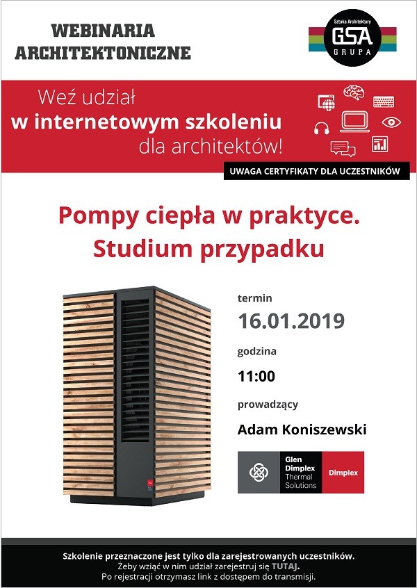 dimplex, pompy ciepła, szkolenie dla architektów